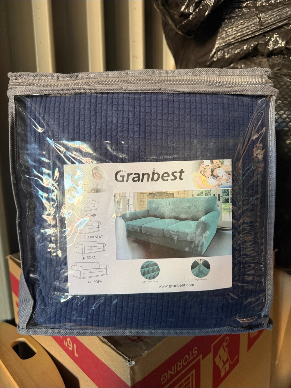 Blue Sofa Protector Cover